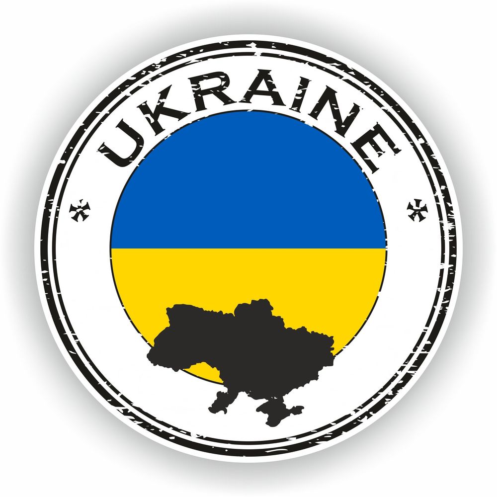 UKraine Seal Round Flag #01