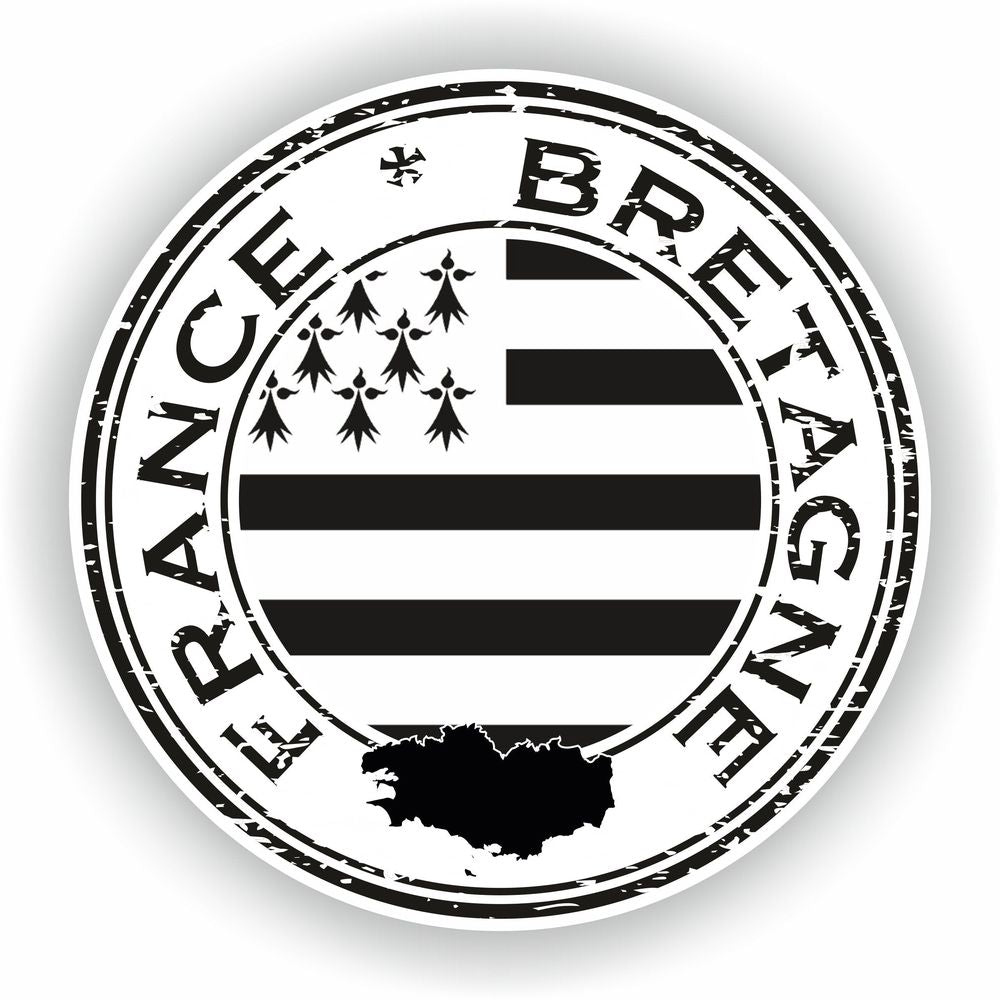 France Bretagne Seal Round Flag