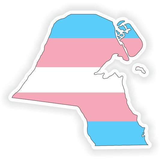 Kuwait Transgender Pride Map Flag