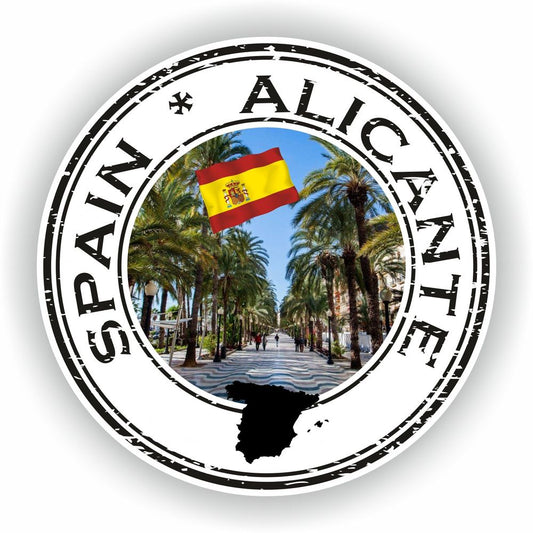 Spain Alicante 02 Seal Round Flag
