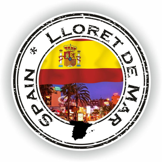 Spain Lloret De Mar 02 Seal Round Flag