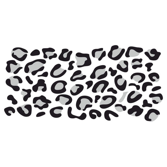 Black & Grey 55X Animal Print For Mobile Gsm Tablet Laptop Book Door Helmet Fridge