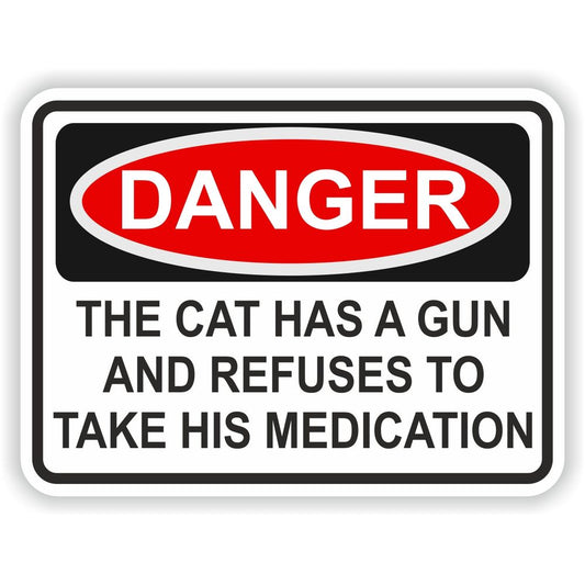 Cat Has A Gun Refuses Medication