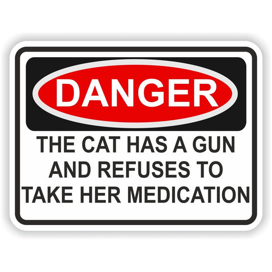 Cat Has Gun Refuses Her Medication